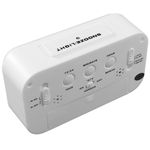 Casa si Gradina - Decoratiuni - Ceasuri - Ceas Digital cu Afisaj LED Data/Ora/Temperatura, Alarma, Alb - 75 x 130 x 45 mm - Infinity.ro