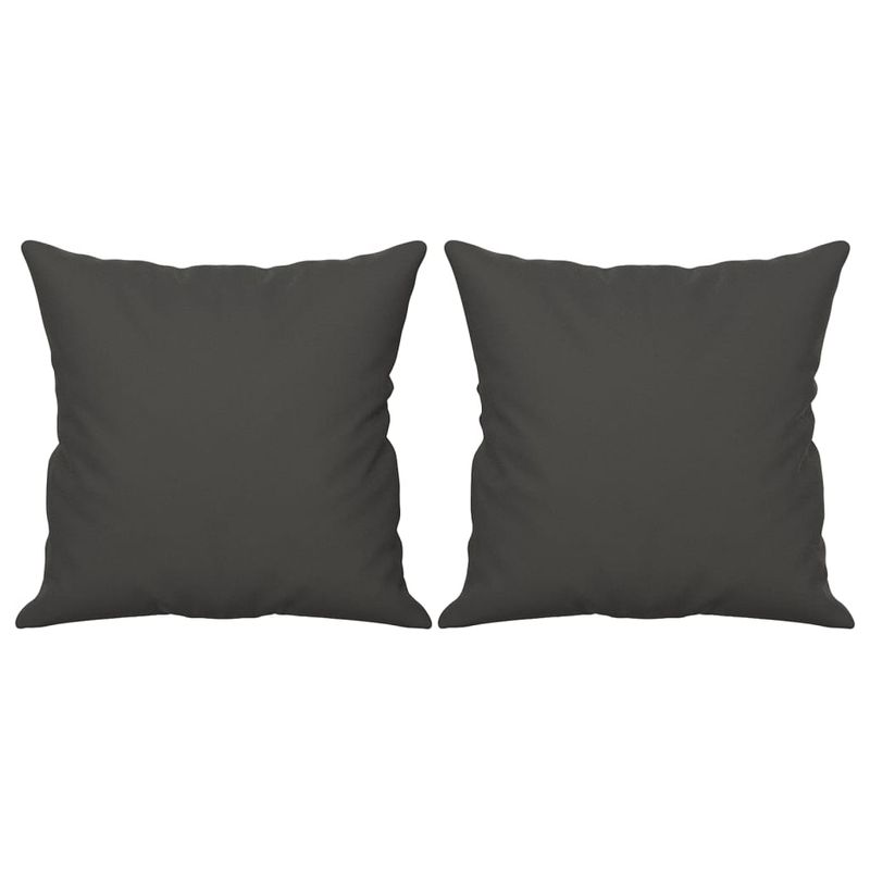 Casa si Gradina - Mobilier - Seturi de mobilier - Seturi living - Set de canapele cu perne, 3 piese, gri inchis, microfibra - Infinity.ro