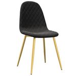 Casa si Gradina - Mobilier - Scaune si fotolii - Scaune - Scaune de sufragerie, 6 buc, negru, catifea - Infinity.ro