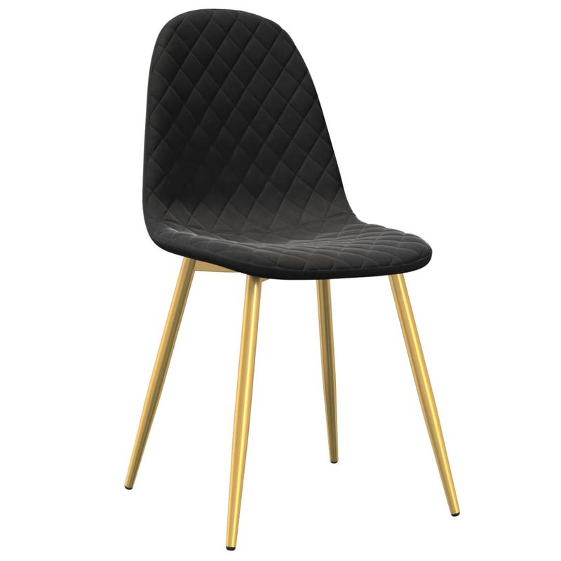Casa si Gradina - Mobilier - Scaune si fotolii - Scaune - Scaune de sufragerie, 6 buc, negru, catifea - Infinity.ro