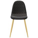 Casa si Gradina - Mobilier - Scaune si fotolii - Scaune - Scaune de sufragerie, 6 buc, negru, catifea - Infinity.ro