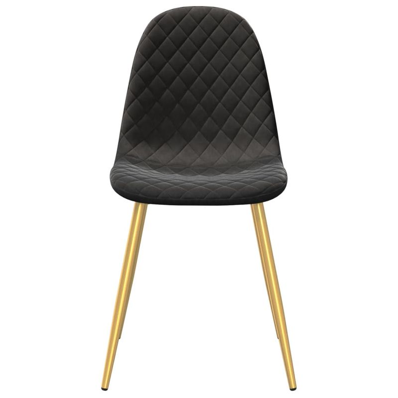 Casa si Gradina - Mobilier - Scaune si fotolii - Scaune - Scaune de sufragerie, 6 buc, negru, catifea - Infinity.ro