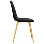 Casa si Gradina - Mobilier - Scaune si fotolii - Scaune - Scaune de sufragerie, 6 buc, negru, catifea - Infinity.ro