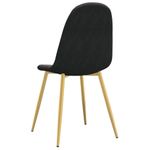 Casa si Gradina - Mobilier - Scaune si fotolii - Scaune - Scaune de sufragerie, 6 buc, negru, catifea - Infinity.ro