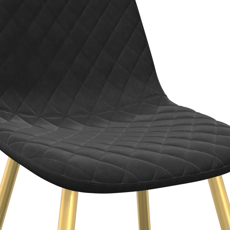 Casa si Gradina - Mobilier - Scaune si fotolii - Scaune - Scaune de sufragerie, 6 buc, negru, catifea - Infinity.ro