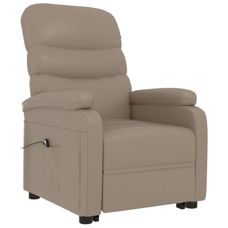 Casa si Gradina - Mobilier - Scaune si fotolii - Fotolii - Fotoliu cu ridicare pe verticala, cappuccino, piele ecologica - Infinity.ro