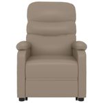 Casa si Gradina - Mobilier - Scaune si fotolii - Fotolii - Fotoliu cu ridicare pe verticala, cappuccino, piele ecologica - Infinity.ro