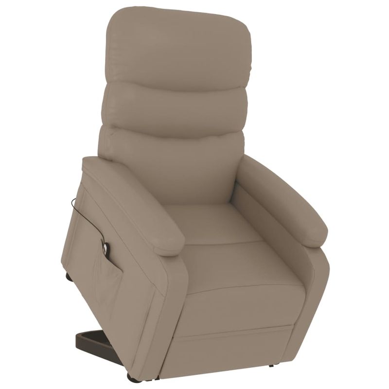 Casa si Gradina - Mobilier - Scaune si fotolii - Fotolii - Fotoliu cu ridicare pe verticala, cappuccino, piele ecologica - Infinity.ro