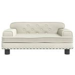 Petshop - Accesorii petshop - Culcusuri si custi - Culcusuri si saltele - Pat de caini, crem, 70x45x30 cm, catifea - Infinity.ro