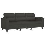 Casa si Gradina - Mobilier - Seturi de mobilier - Seturi living - Set de canapele cu perne, 4 piese, gri inchis, microfibra - Infinity.ro