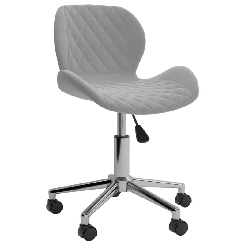 Casa si Gradina - Mobilier - Scaune si fotolii - Scaune - Scaune de masa pivotante, 4 buc., gri deschis, catifea - Infinity.ro