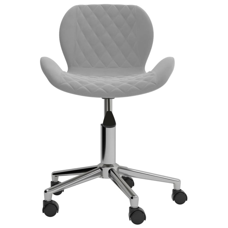 Casa si Gradina - Mobilier - Scaune si fotolii - Scaune - Scaune de masa pivotante, 4 buc., gri deschis, catifea - Infinity.ro