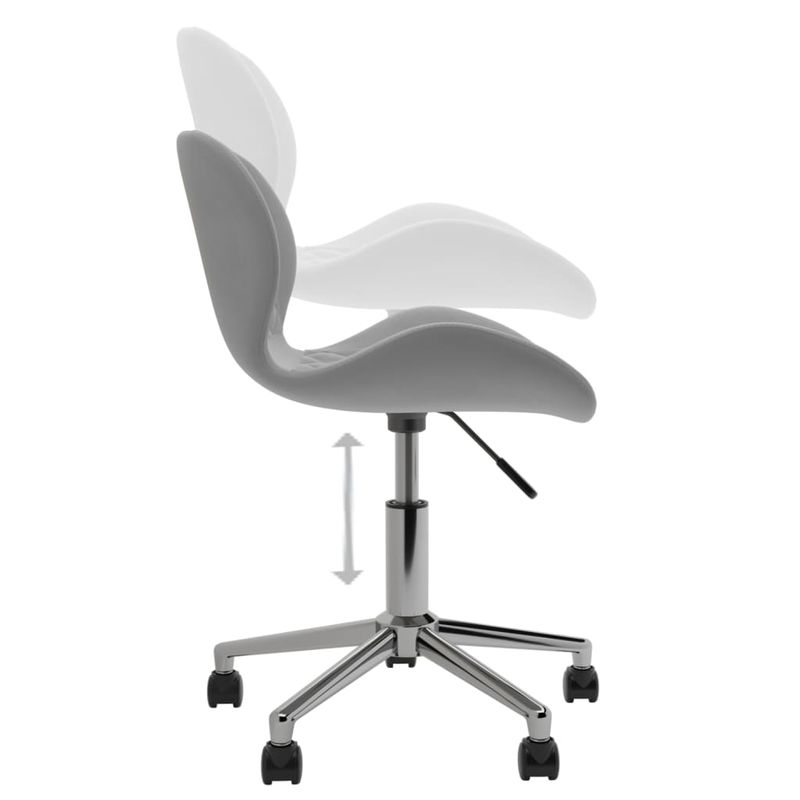 Casa si Gradina - Mobilier - Scaune si fotolii - Scaune - Scaune de masa pivotante, 4 buc., gri deschis, catifea - Infinity.ro