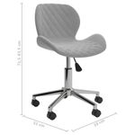 Casa si Gradina - Mobilier - Scaune si fotolii - Scaune - Scaune de masa pivotante, 4 buc., gri deschis, catifea - Infinity.ro