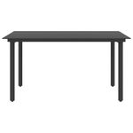 Casa si Gradina - Gradina si terasa - Mobilier exterior - Seturi mobila gradina - Set mobilier de gradina, 7 piese, negru, ratan PVC - Infinity.ro