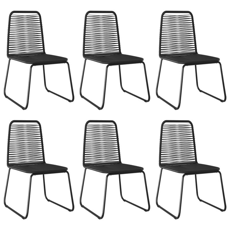 Casa si Gradina - Gradina si terasa - Mobilier exterior - Seturi mobila gradina - Set mobilier de gradina, 7 piese, negru, ratan PVC - Infinity.ro