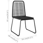 Casa si Gradina - Gradina si terasa - Mobilier exterior - Seturi mobila gradina - Set mobilier de gradina, 7 piese, negru, ratan PVC - Infinity.ro