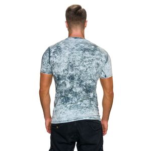 Tricou barbati, model prespalat, verde, marimea S