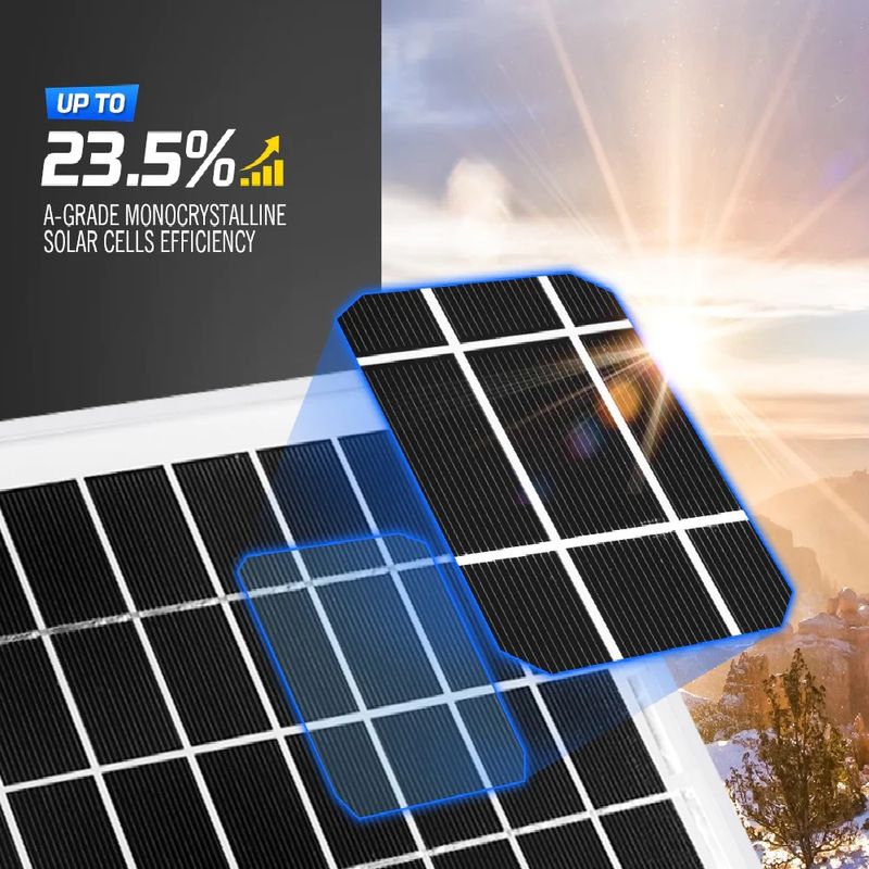 Sport si Outdoor - Camping - Articole solare camping - Panouri solare camping - Panou Solar 30W, pentru incarcare baterii de 12V, utilizat in Calatorii, Rulote, Camping, Cabana - Infinity.ro