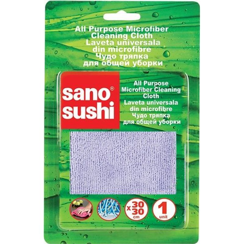 Market - Curatenie si intretinere casa - Produse bucatarie - Lavete si bureti - Laveta de curatare microfibra Sano Sushi 30X30 - Infinity.ro