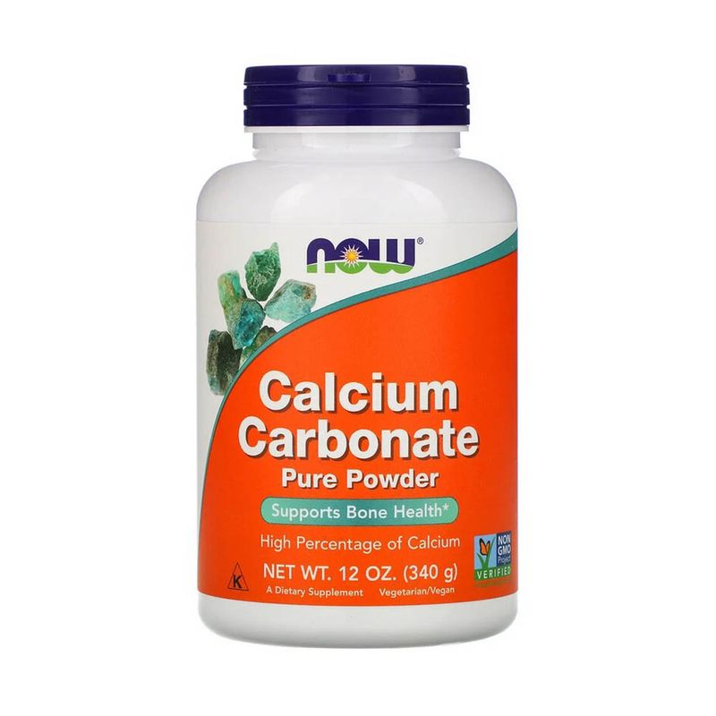 Ingrijire personala si Cosmetice - Sanatate si wellness - Suplimente alimentare - Calcium Carbonate Powder, Now Foods, 340g - Infinity.ro