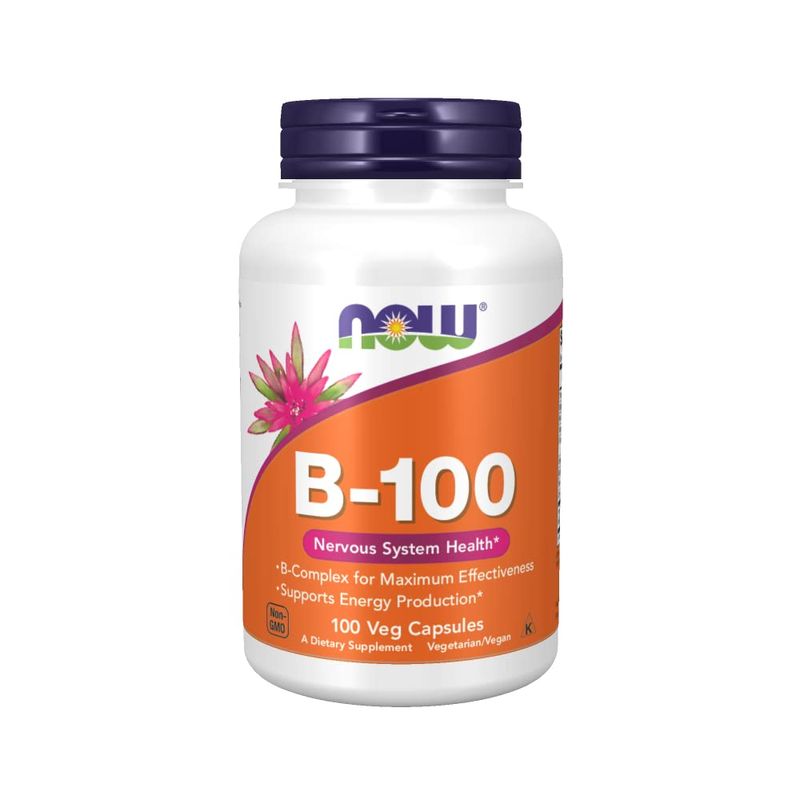 Ingrijire personala si Cosmetice - Sanatate si wellness - Suplimente alimentare - Supliment de vitamine, NOW FOODS Vitamina B-100, 100 de comprimate - Infinity.ro