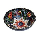 Casa si Gradina - Bucatarie si vesela - Vesela si tacamuri - Farfurii si boluri - Bol turcesc ceramic in relief,  diametru 16 cm, handmade, EHA - Rosu - Infinity.ro