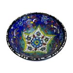 Casa si Gradina - Bucatarie si vesela - Vesela si tacamuri - Farfurii si boluri - Bol turcesc ceramic in relief,  diametru 16 cm, handmade, EHA - Rosu - Infinity.ro