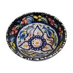 Casa si Gradina - Bucatarie si vesela - Vesela si tacamuri - Farfurii si boluri - Bol turcesc ceramic in relief,  diametru 16 cm, handmade, EHA - Rosu - Infinity.ro