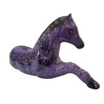 Casa si Gradina - Decoratiuni - Obiecte decorative - Accesorii decorative - Bibelou cal din ceramica, 16 x 35 x 18 cm, mov, EHA - Infinity.ro