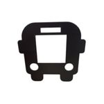Casa si Gradina - Decoratiuni - Obiecte decorative - Accesorii decorative - Decoratiune priza AUTOBUS, lemn, 65x65 mm, negru, EHA - Infinity.ro