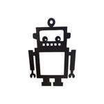 Casa si Gradina - Decoratiuni - Obiecte decorative - Accesorii decorative - Decoratiune priza ROBOT, lemn, 65x65 mm, negru, EHA - Infinity.ro