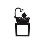 Casa si Gradina - Decoratiuni - Obiecte decorative - Accesorii decorative - Decoratiune priza CADA lemn, 65x65 mm, negru, EHA - Infinity.ro