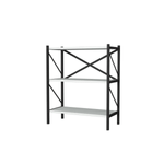 Casa si Gradina - Mobilier - Biblioteci si rafturi - Biblioteci - Biblioteca cu 3 rafturi, pal + metal, 75x60x30 cm, EHA - Alb - Infinity.ro