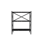 Casa si Gradina - Mobilier - Biblioteci si rafturi - Biblioteci - Biblioteca cu 3 rafturi, pal + metal, 75x60x30 cm, EHA - Alb - Infinity.ro