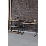 Casa si Gradina - Mobilier - Biblioteci si rafturi - Biblioteci - Biblioteca cu 3 rafturi, pal + metal, 75x60x30 cm, EHA - Alb - Infinity.ro