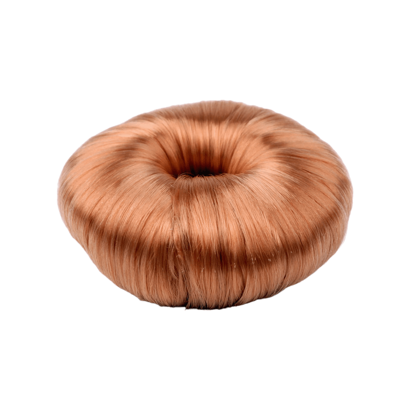 Fashion, accesorii si bijuterii - Femei - Accesorii femei - Accesorii pentru par femei - Elastic par imitatie coc Crisalida, diametru 9 cm, Ruginiu deschis - Infinity.ro