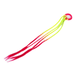 Fashion, accesorii si bijuterii - Copii - Accesorii copii - Accesorii pentru par copii - Elastic par cu 4 suvite colorate impletite Crisalida, lungime 40 cm, rosu si galben - Infinity.ro