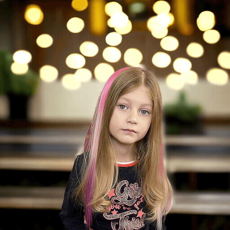 Fashion, accesorii si bijuterii - Copii - Accesorii copii - Accesorii pentru par copii - Suvita colorata de par cu pieptene Crisalida, lungime 50 cm, multicolor - Infinity.ro