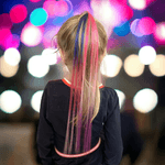 Fashion, accesorii si bijuterii - Copii - Accesorii copii - Accesorii pentru par copii - Suvita colorata de par cu pieptene Crisalida, lungime 50 cm, multicolor - Infinity.ro