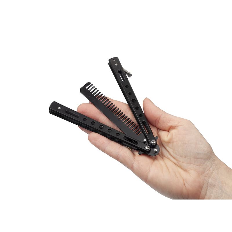 Sport si Outdoor - Camping - Cutite, bricege si accesorii - Cutite si bricege - Set Briceag Fluture si Rozeta extensibila , IdeallStore® , otel inoxidabil - Infinity.ro