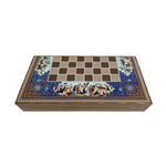 Jucarii, Copii si Bebe - Jucarii si jocuri - Jocuri si puzzle - Jocuri de societate - Joc de table model premium original turcesc, cu material din mdf cu strat de lac UV, L42xL21xH6 cm, Hatem - Infinity.ro