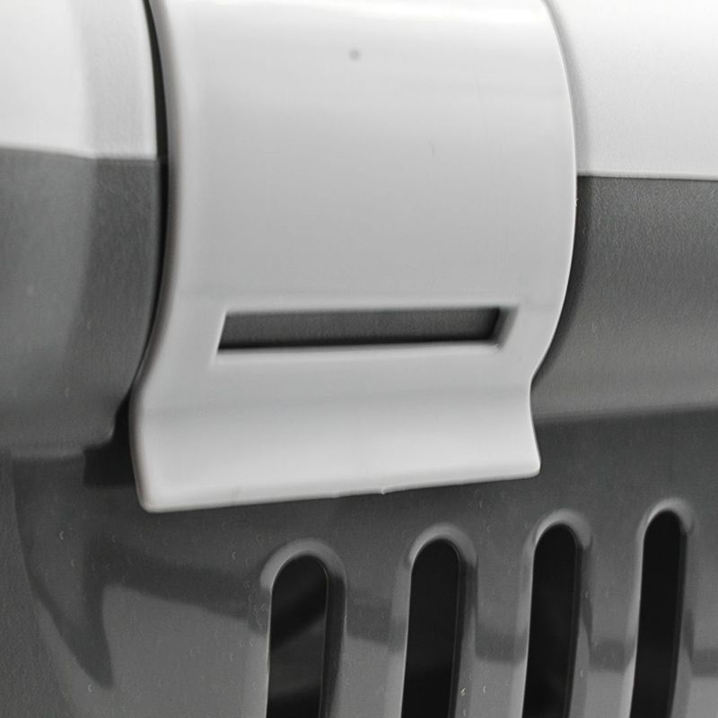 Petshop - Accesorii petshop - Culcusuri si custi - Custi interior si exterior - Cusca transport animale 51x34.5 cm gri deschis - Infinity.ro