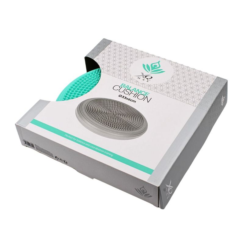 Sport si Outdoor - Fitness - Accesorii fitness - Discuri de echilibru - Perna echilibru si masaj gonflabila 33x6cm turcoaz - Infinity.ro