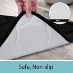 Casa si Gradina - Textile si covoare - Covoare - Covorase baie - Covor de baie din microfibra cu absortie rapida de apa,Negru - Negru - Infinity.ro