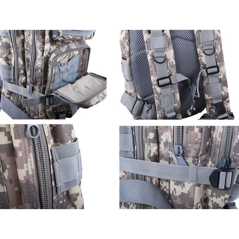 Sport si Outdoor - Articole de voiaj - Rucsacuri - Ghiozdan/Rucsac Militar,Turism,Camping,Capacitate 30 L,Gri - Gri - Infinity.ro