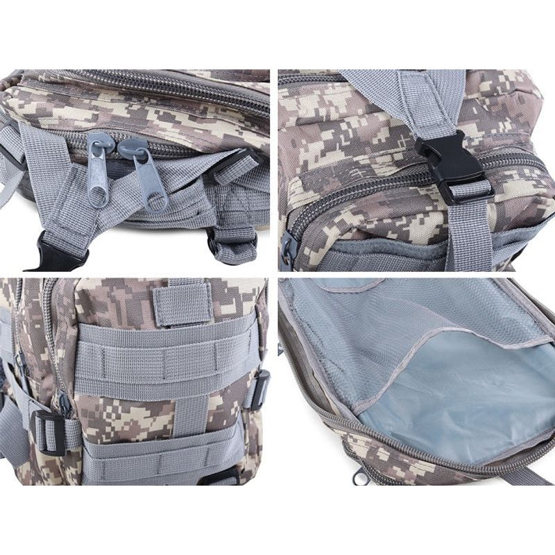 Sport si Outdoor - Articole de voiaj - Rucsacuri - Ghiozdan/Rucsac Militar,Turism,Camping,Capacitate 30 L,Gri - Gri - Infinity.ro