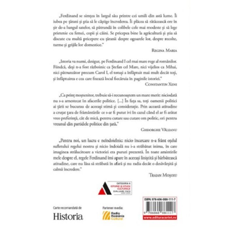Carti si Birotica - Carti - Istorie - Regele Ferdinand cel loial - George N. Budisteanu - Infinity.ro