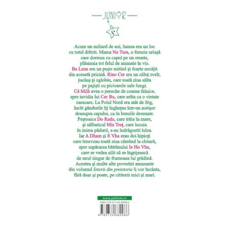 Carti si Birotica - Carti - Carti pentru copii - Carti interactive - Istorii din preistorie, Alberto Moravia - Infinity.ro