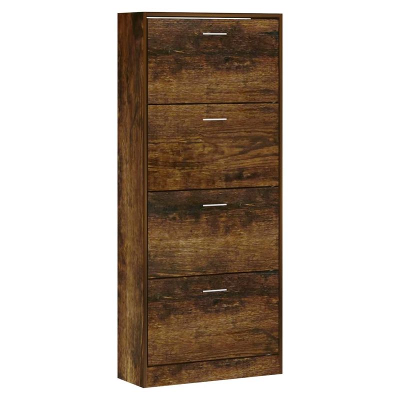 Casa si Gradina - Mobilier - Organizare si depozitare - Organizator incaltaminte - Pantofar, stejar fumuriu, 63x24x147 cm, lemn compozit - Infinity.ro